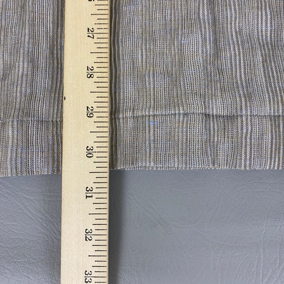 Eskandar Neiman Marcus Jacket Size 2 US 14-16 Linen Silk Wool Brown Striped Open - Picture 12 of 14